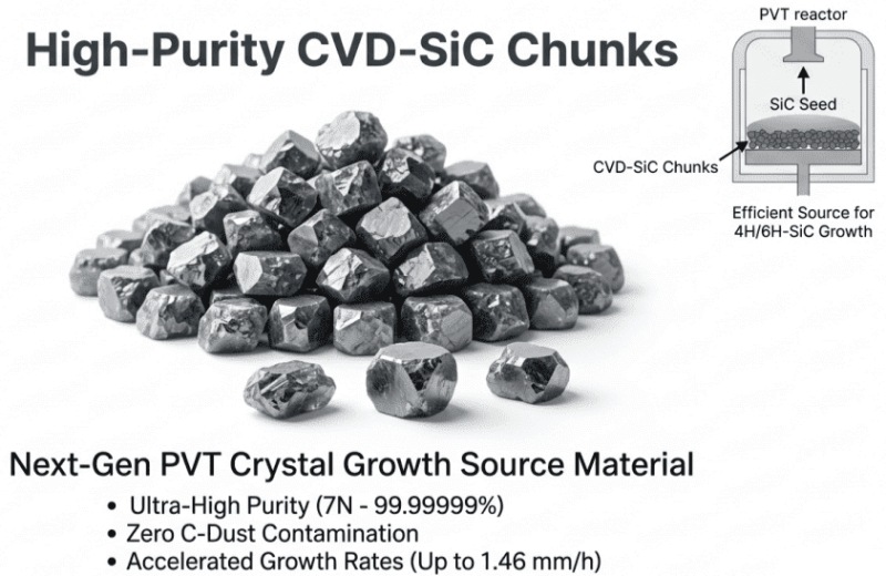 Шматки високочистого CVD-SiC